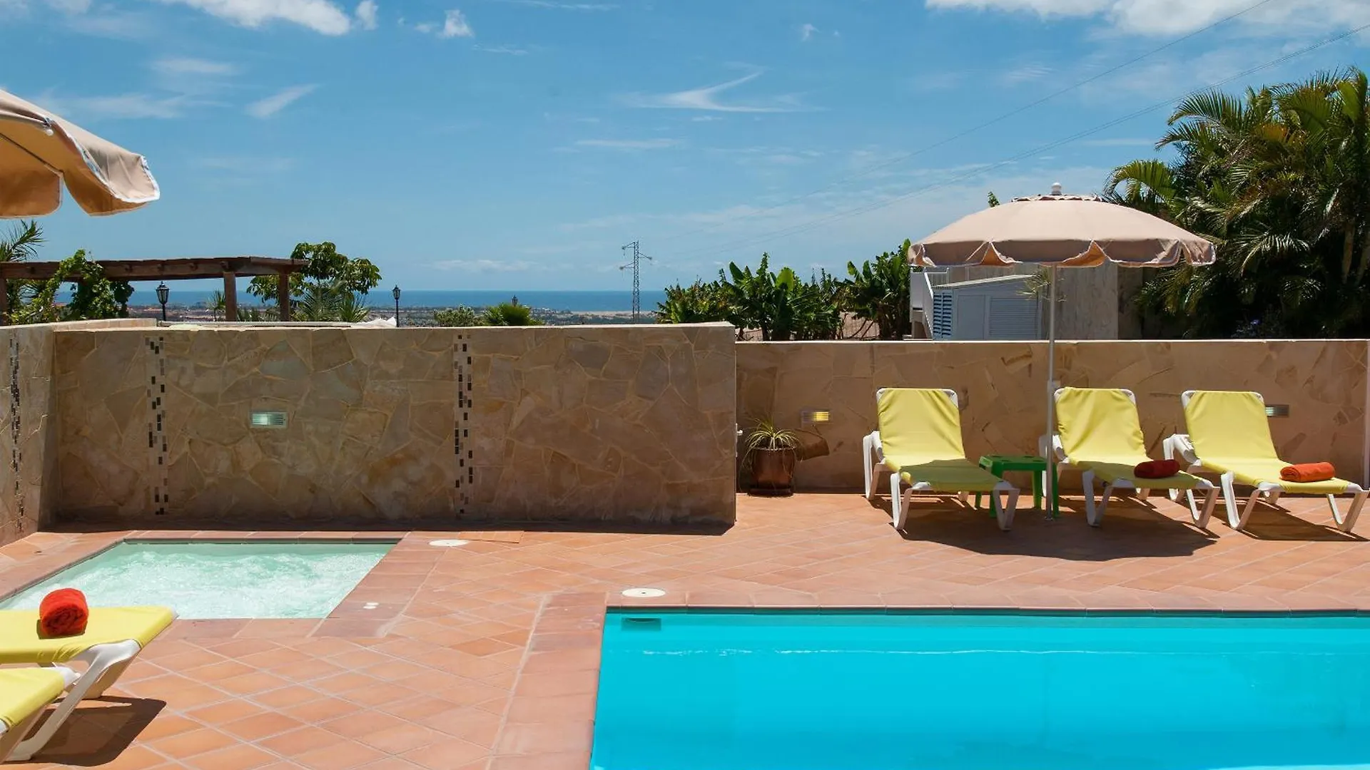 Villa Los Azules With Pool And Jacuzzi 马斯帕洛马斯 西班牙